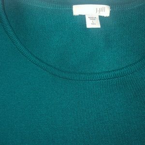 J.jill EUC gorgeous forest green tunic size LT